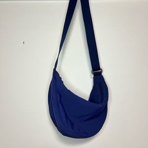 Dark Blue Uniqlo Crescent Bag